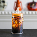 Miniatyrbillede 1 af 10: Elektronisk stearinlyslampe Halloween stearinlys C C C