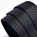 Miniatyrbillede 10 af 10: Nylon flettet bælte automatisk spænde linning SORT black