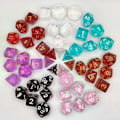 Pikkukuva 4 / 8: 7 kpl / set DND Dice Polyhedral Dice STYLE 10 STYLE 10 Style 10