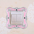 Miniatyrbilde 6 av 10: Enkel lysbryter deksel Sokkel Surround Frame PINK&GULD pink&gold