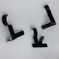 Pikkukuva 3 / 10: Verhotangon pidike Verhotangon pidike MUSTA 2 KPL 2 KPL Black 2Pcs-2Pcs