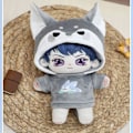 Miniatyrbild 2 av 10: Dockkläder Bodysuit Docka Hoodies PANDA Panda