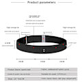 Miniatyrbillede 2 af 7: Slim Running Belt Running Fanny Pack SORT STOR UDEN FLASKE BLACK LARGEwithout bottle-without bottle