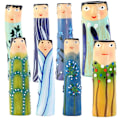 Miniatyrbillede 6 af 8: Bohemian Family Face Vase 04 04 04