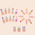 Miniatyrbilde 3 av 9: Mandel Fake Nails False Nail W392 W392 W392