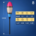 Miniatyrbillede 1 af 10: Isfiskeri Lure Float Floats Bobbers 8 8 8