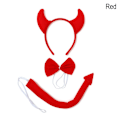 Pikkukuva 1 / 10: Halloween Devil -asusetti Fancy Mekko set PUNAINEN PUNAINEN Red
