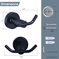 Pikkukuva 3 / 6: Pyyhekoukut Double Robe Towel Hook Käsipyyhepidike