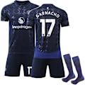 Miniatyrbilde 1 av 2: Manchester United Borte Fotballdrakt Barn 2024-2025 NO.17 Garnacho XL