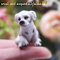 Miniatyrbilde 5 av 10: 4 STK harpiks hundefigurer Mini hundemodell 4 STK D 4 STK D 4PCS D