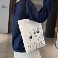 Miniatyrbild 10 av 10: Cartoon Canvas Bag Handtag Bags 2 2 2