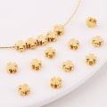 Miniatyrbilde 3 av 5: 50 stk Firkløver Spacer Beads Gullbelagte Spacer Beads