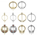 Miniatyrbilde 3 av 10: Viking Brosje Skjerf Brosje GULL STYLE-1 STYLE-1 Gold Style-1-Style-1