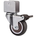 Miniatyrbillede 3 af 5: 4 stk Drejeligt hjul 2" bremsehjul med 3/4" U beslag