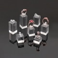 Miniatyrbillede 3 af 10: Smykker Udstillingsstativ Ringstativ TRANSPARANT FIRKANT Transparent Square-Square