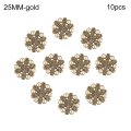 Pikkukuva 1 / 10: 10 kpl Pearl tekojalokivi napit paita napit GOLD 25 MM10 kpl gold 25MM10pcs-10pcs