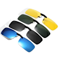 Pikkukuva 9 / 10: Magneettisesti kiinnitettävät polarisoidut aurinkolasit Flip Up aurinkolasit Mirrored Blue Green
