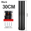 Miniatyrbillede 1 af 10: Møbelhjul Fodben SORT 30CM Black 30cm