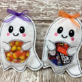 Miniatyrbillede 1 af 10: Halloween Christmas Candy Bag Candy Opbevaringsposer GHOST GHOST ghost