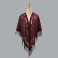 Miniatyrbilde 9 av 10: Dame Sjal Evening Prom Cape PINK pink