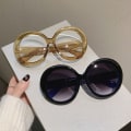 Miniatyrbillede 7 af 10: Dame Solbriller Goggle SORT SORT Black