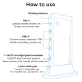 Miniatyrbilde 4 av 10: 13 i 1 Type C HUB USB-C Splitter Dock Station