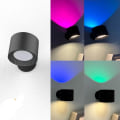 Miniatyrbilde 1 av 10: LED Vegglamper Lys Lese Nattlys SORT RGB SORT RGB Black RGB