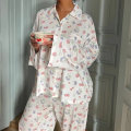 Pikkukuva 1 / 10: 2kpl PJ Set Pyjamas Outfit RED SS Red S-S