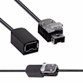 Miniatyrbillede 2 af 8: Game Controller Kabel forlængerledning SORT black