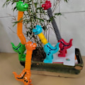 Miniatyrbillede 10 af 10: 3 STK Giraffe Pop-rør Dyre-suger-legetøj DINOSAUR-B DINOSAUR-B Dinosaur-B