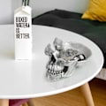 Miniatyrbillede 5 af 9: Skull Brilleholder Skelet Opbevaringsstativ SORT black