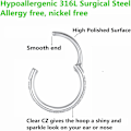 Miniatyrbillede 2 af 10: Ørestikker Tragus Øreringe SORT 10MM2 2 black 10mm2-2