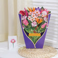 Miniatyrbilde 9 av 10: 3D pop-up bukett papirblomster 4 4 4