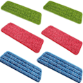 Miniatyrbilde 1 av 10: 6 STK Rengjøringsputer Mopppads Gjenbrukbare vaskbare spraymopppads blue