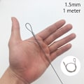Miniatyrbillede 1 af 10: 1,5-4mm Wire Reb Hængereb 1,5MM1 METER 1 METER 1.5mm1 Meter