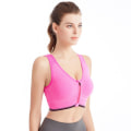 Miniatyrbild 1 av 10: Dragkedja Sport BH Plus Size Running Yoga Fitness ROSE RED M rose red M