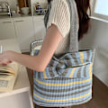 Miniatyrbillede 2 af 8: Strikkede håndtasker Crossbody-taske LYSEBLÅ Light Blue