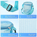 Miniatyrbillede 5 af 10: Mesh Strandtaske Legetøj Organizer Net ROSE RED rose red