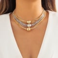 Miniatyrbillede 3 af 10: Chunky Choker Halskæde Chunky Chain Halskæde MULTICOLOR Multicolor