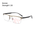 Miniatyrbilde 1 av 10: Anti Blue Light Lesebriller Progressive Presbyopic bronze Strength 1.50
