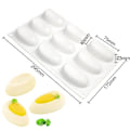 Miniatyrbillede 2 af 5: 3D Riflet Æg Silikone Kageform Mousse Forme