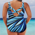 Miniatyrbillede 3 af 10: Monokini Bikini Dame Badedragt 3XLTYPE2 TYPE2 3XLType2