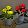 Miniatyrbillede 3 af 10: Led Rose Light Skrivebordslampe GUL yellow