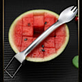 Miniatyrbillede 1 af 4: Vandmelon skærer Vandmelon gaffelskærer rustfrit stål