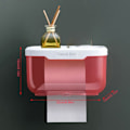 Miniatyrbilde 1 av 10: Toalettpapirholder Oppbevaringsvevsholder RØD L Red L