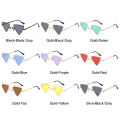 Miniatyrbilde 2 av 10: Små Hippie Solbriller Solbriller for Dame & Herre GULL-SORT Gold-Black Gray