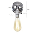 Miniatyrbillede 1 af 10: Rustik lampetlampe væglampe tråd metalbur C (PÆRE MEDFØLGER IKKE) C(Bulb not included)
