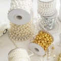 Miniatyrbillede 6 af 10: Kunstige Perler Perler Kæde Perlestreng Garland MÆLK HVID milk white 6mm beads-5m-6mm beads-5m