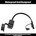 Miniatyrbillede 7 af 8: Motorcykel Adapter Oplader Motorcykel USB Power Socket Adapter
