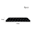 Miniatyrbilde 8 av 10: Sklisikkert klistremerke Teppefeste SVART MAKROTRAPESOID black macrotrapezoid-macrotrapezoid